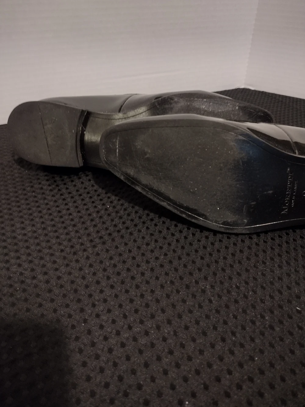 Black Patent Moretti Gold Label Tassel Loafers for Men 9 J Blade tie included